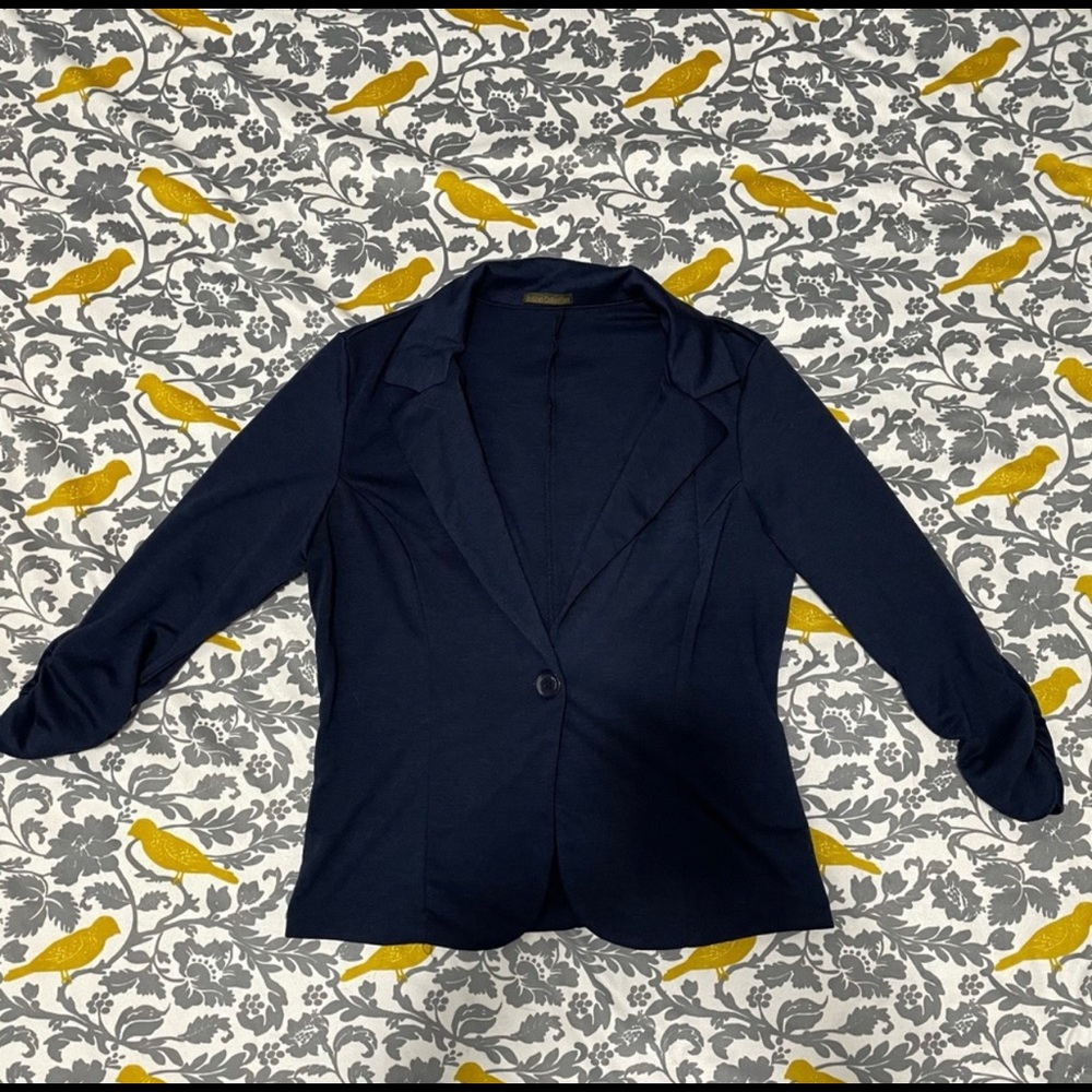 Womens Blazer 1X Navy